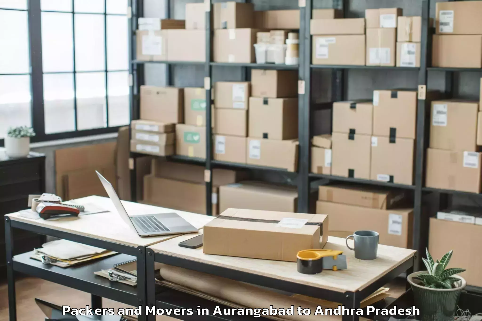 Professional Aurangabad to Pedapudi Packers And Movers